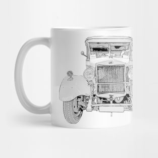 Classic 1920s Leyland charabanc bus Mug